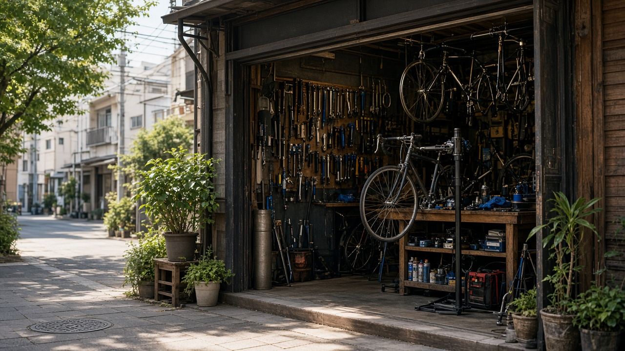 Bike repair shop story image